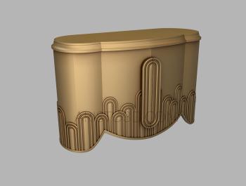 Chests of drawers (KMD_0154) 3D model for CNC machine